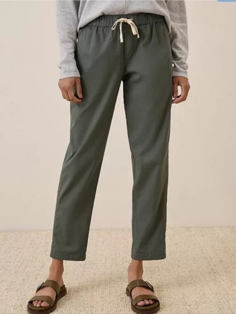 Pact Women's Organic Cotton Daily Twill Pant Green/olive Summer Hiking Size L